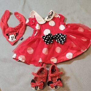 Minnie Mouse Red Polka Dot Baby Set